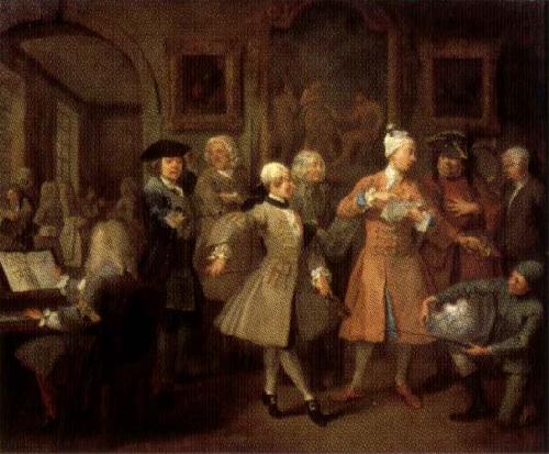 William Hogarth A Rake's Progress II The Rake's Levee